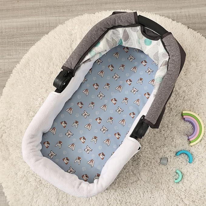 PHF 3 Pack Soft Bassinet Sheets, Pet Dogs Breathable Comfy Cradle Sheets for Baby Boys Girls Neutral, No Slip Universal Fit for Most Cradle and Bassinet Mattress, Pet Dogs
