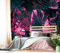 XMPMBM-Tropical Botanical backsplash Large Decorative Wallpaper Plant Leaf Bedroom Bathroom Wall Mural- W 132" X H 92"（93 Square Foot）