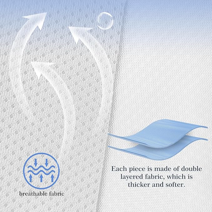 Mesh Sets Toddlers' Bed Rail Bumpers Protecter - Children's Bed Guardrail Padding - Anti-Collision |- Easy InstallEnhanced Safety Mostly Fit (3pc-White)