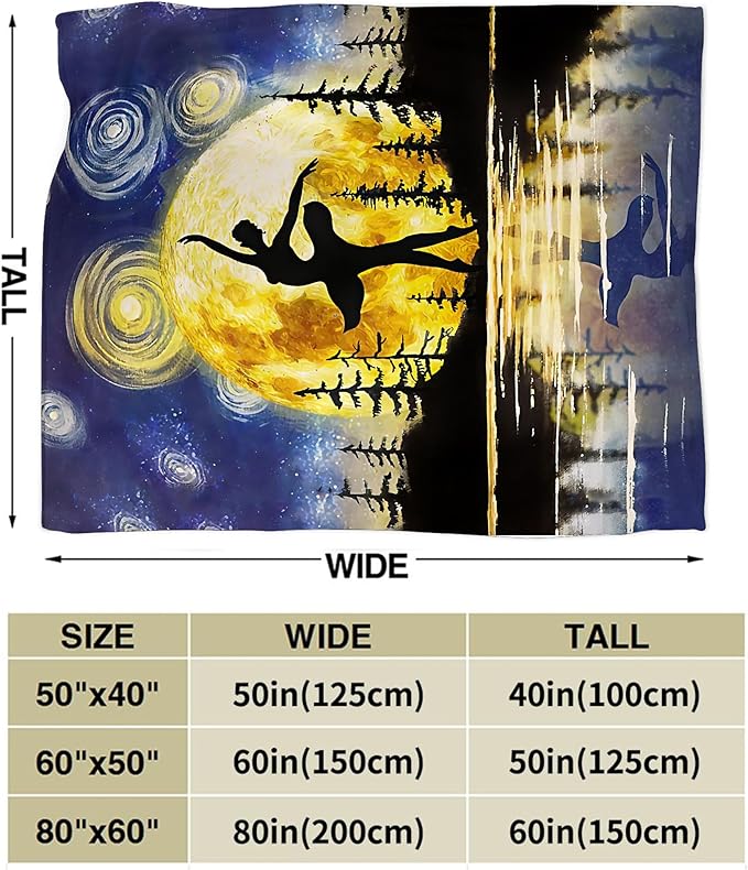 Dance Gifts for Girls & Boys - Soft, Warm Fleece & Flannel Plush Blankets for Bed, Sofa, Couch - 50"x60"