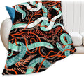 Snake Throw Blanket for Women, Men & Kids - Soft, Warm & Cozy Fleece Blanket for Couch, Sofa & Bed - 80"x60"
