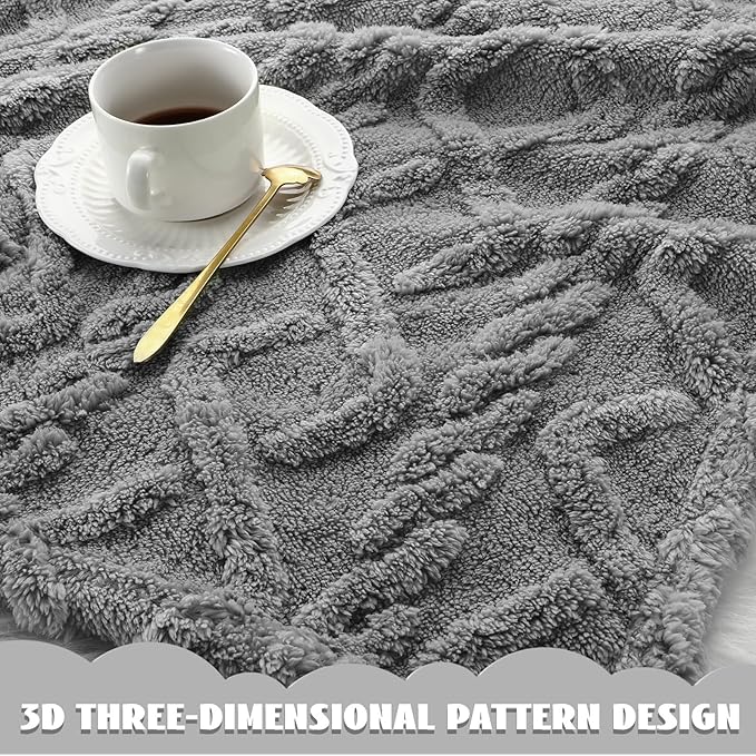 VitalCozy 4 Pcs Soft Fleece Baby Blankets Set 30" x 40" 3D Plush Warm Nursery Swaddling Bed Blanket Little Boys Girls Infant Toddlers and Newborn Receiving Gifts Blankets(Dark Color)