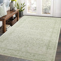 Sage Green Boho Front Door Mat for Indoor Entrance Washable Non Slip Cute Vintage Floral Aesthetic Area Rugs for Entryway Entry 4x6