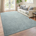 Chicrug 4x6 Minimalist Washable Area Rugs for Bedroom Living Room Classroom, Modern Soft Memory Foam Rug for Kids Nursery, Low Plie Indoor Carpet for Dorm Dining Office Bedside Room Decor, Grey