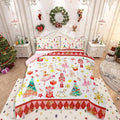 Feelyou Christmas Comforter Set All Season Ballet Nutcracker Bedding Set with 2 Pillow Cases Snowflake Kids Full Bedclothes Bedroom Decor Duvet Quilt Breathable Soft Lightweight