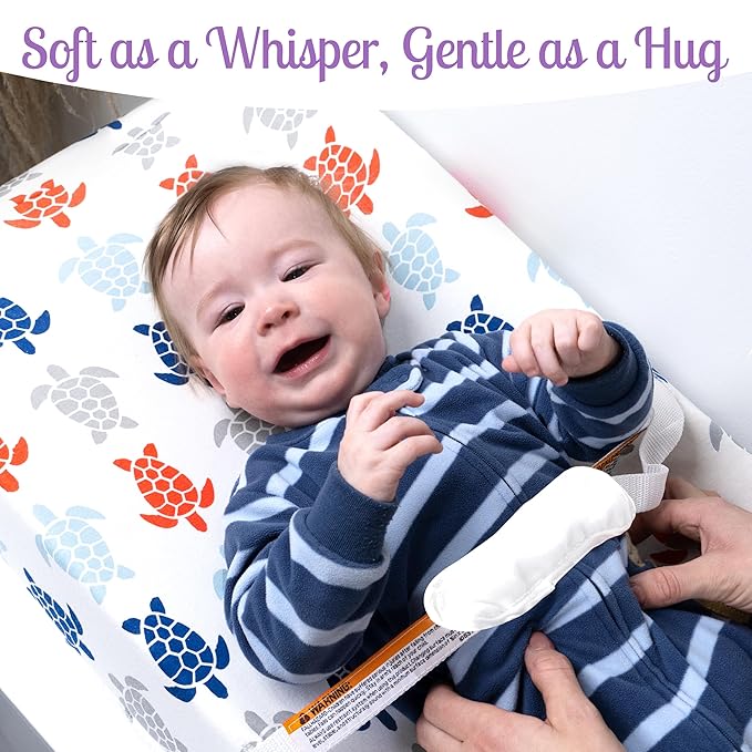 GROW WILD Changing Pad Cover 3 Pack | Soft & Stretchy Jersey Cotton | Baby Changing Table Pad Cover | Diaper Changing Pad Covers for Girls and Boys (Ocean & Under The Sea)