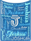 Personalized Baby Blanket with Name, Custom Name Blanket for Kids Soft Flanne Blankets in Easter Personalized Baby Gifts for Infant Newborn Shower (Rainbow)