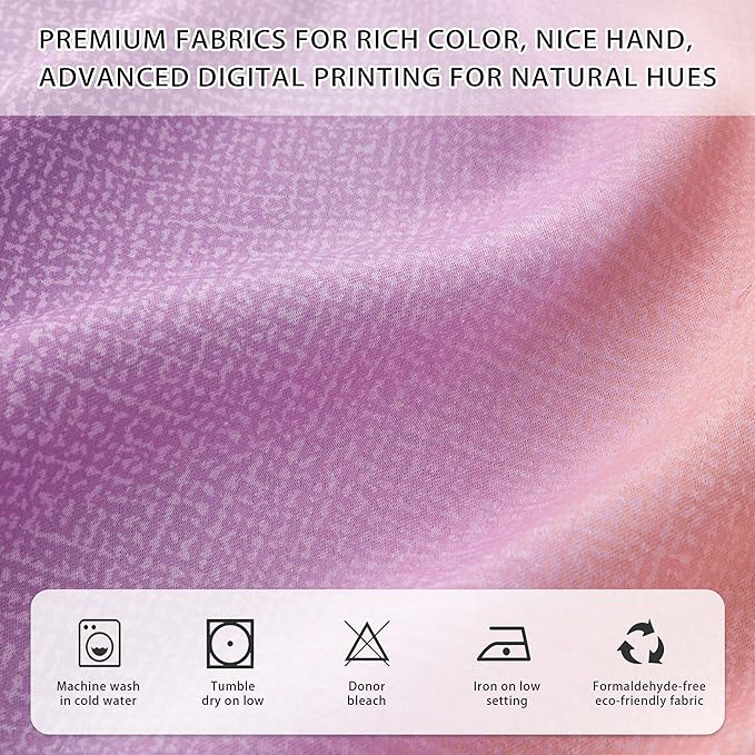 XiDi Pink Yellow Curtains for Girls Bedroom Decor Kids Blackout Curtains for Nursery Room Darkening Rainbow Princess Unicorn Wall Decals Little Girl Pink Yellow Purple 34x54 Inches Long 2 Panels Set