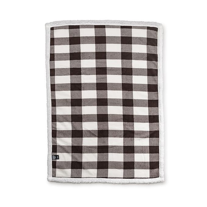 Ultra Soft Sherpa Fleece Plaid Baby Blanket | Cozy, Plush Throw Blanket for Kids | Reversible Plaid | Washable | Wide Size for Extra for Warmth & Comfort | Cute