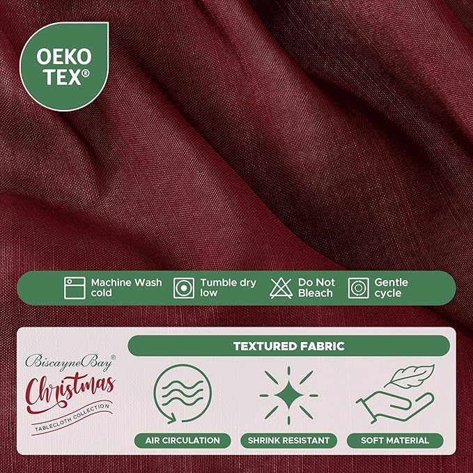 Biscaynebay Wrap Around Bed Skirts for Queen Beds 15" Drop, Burgundy Adjustable Elastic Dust Ruffles Easy Fit Wrinkle & Fade Resistant Silky Luxurious Fabric Machine Washable