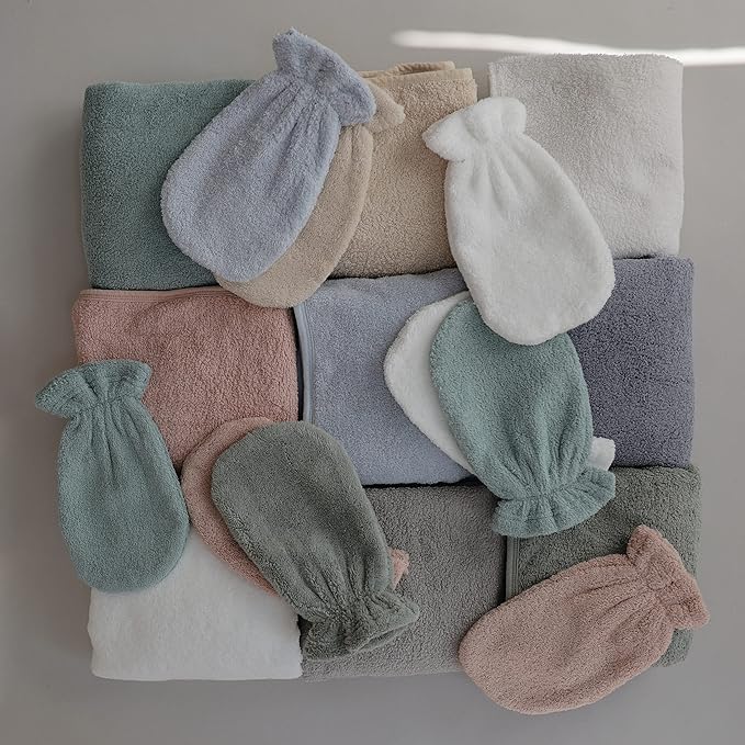 mushie Baby Hooded Towel | Organic Cotton (Tradewinds)