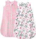 Yoofoss Fleece Baby Sleep Sack 2 Pack 1.5 Tog Baby Wearable Blanket with 2-Way Zipper