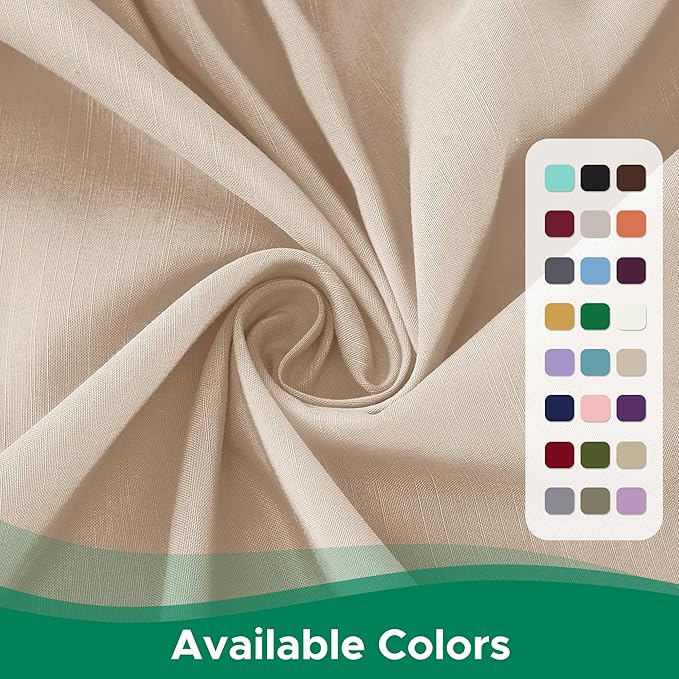 Biscaynebay Wrap Around Bed Skirts for King & Cal King Beds 17" Long Drop, Sand Adjustable Elastic Dust Ruffles Easy Fit Wrinkle Resistant Silky Luxurious Fabric Machine Washable