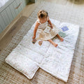 Makemake Organics GOTS Certified Organic Cotton Nap Mat with Detachable Pillow for Kids Soft Sleeping Bag for Toddlers, Boys, Girls - Ideal for Daycare, Preschool, Kindergarten
