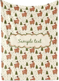 Personalized Holiday Llama Blanket - Ships Next Day, Printed in USA - Warm Fleece or Sherpa Sofa Throw for Christmas,Fun Christmas Décor - Customizable Family Throws (Sherpa 60x80)