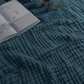 Comfy Cubs Muslin Blanket for Adults Twin 90" x 66" - 6 Layer Soft, Breathable & Lightweight Muslin Adult Blanket - Machine Washable & Designed in The US Bedding for All Seasons - Neptune