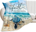 Jinflower Sea Turtle Throw Blanket - Super Warm Soft Cozy Plush Fleece Flannel Blanket for Kids & Adults - 50"x60"