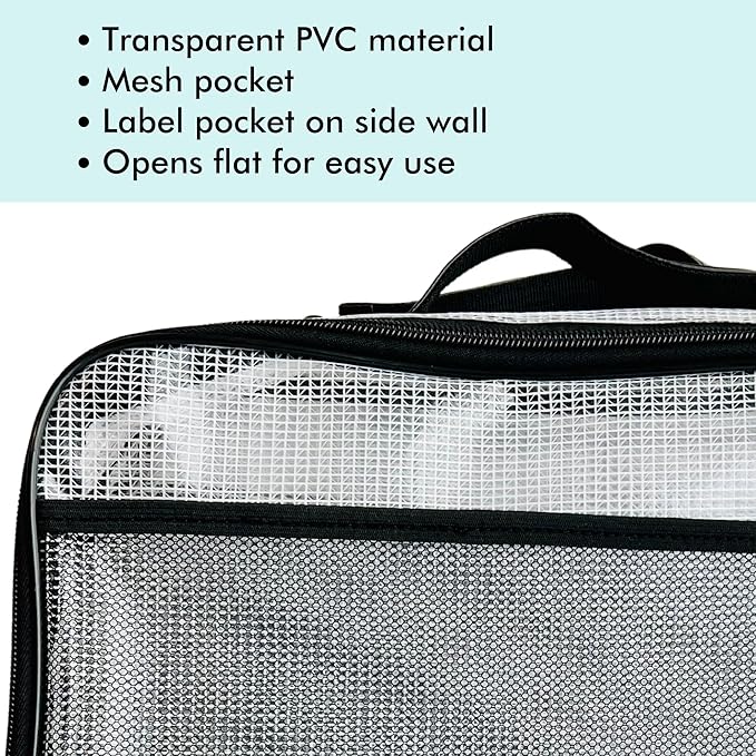 4PC Large Mesh Storage Bag for Board Games, Puzzles, Toys, Supplies, Zippered Bags for Organization Compatible with Legos and Doll Storage (4pc Mesh Bags)