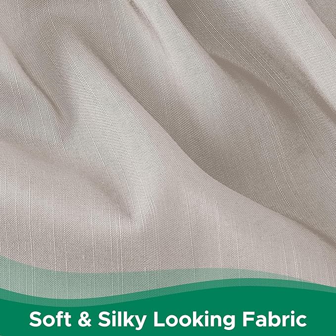 Biscaynebay Wrap Around Bed Skirts for Queen Beds with 12" Short Drop, Camel Grey Adjustable Elastic Dust Ruffles Easy Fit Wrinkle Resistant Silky Luxurious Fabric Machine Washable