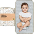 KeaBabies Portable Diaper Changing Pad, Easy Wipe Clean - Foldable Waterproof Baby Changing Mat for Diaper Bag, Compact, Lightweight, 25x13 Newborn, Infant, Baby Changer Travel Essential (Prairie)
