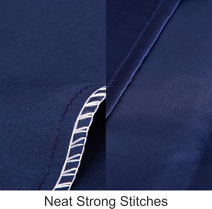 NTBAY Silk Satin Toddler Pillowcases, Small Pillow Case Pillow Cover 14x20 Inches with Envelope Closure, Soft and Silky Cooling Travel Pillow Cover for Nursery, Kids, Boys and Girls, Navy Blue, 2 Pack
