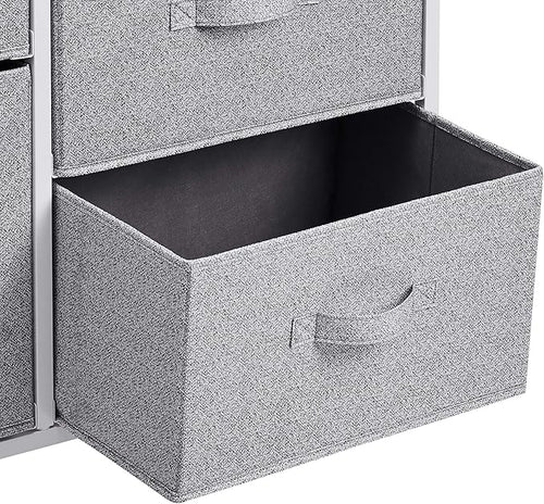 Amazon Basics Closet Organizer Drawers with 5-Fabric Storage Units, White