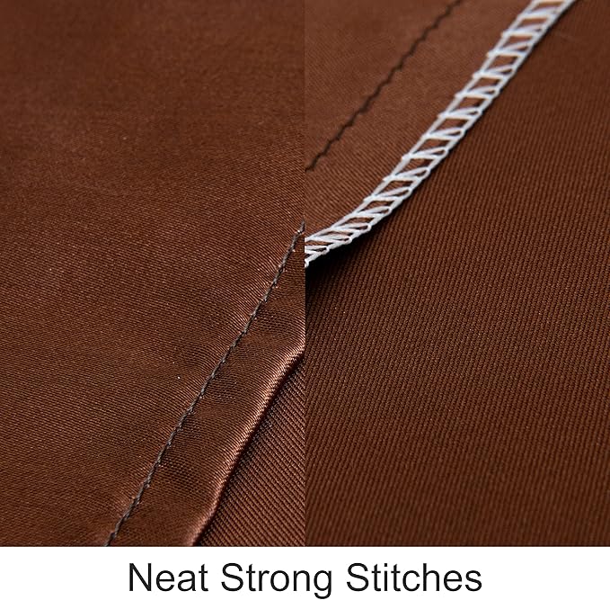 NTBAY Silk Satin Toddler Pillowcases, Small Pillow Case Pillow Cover 14x20 Inches with Envelope Closure, Soft and Silky Cooling Travel Pillow Covers for Nursery, Kids, Boys and Girls, Brown, 2 Pack