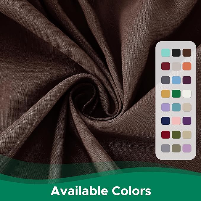 Biscaynebay Wrap Around Bed Skirts for Full & Full XL Beds 15" Drop, Brown Adjustable Elastic Dust Ruffles Easy Fit Wrinkle & Fade Resistant Silky Luxurious Fabric Machine Washable