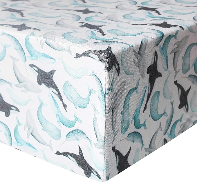 Premium Fitted Knit Crib Sheet/Toddler Sheet Kai by Copper Pearl