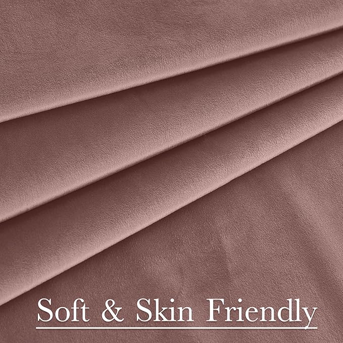 StangH Wild Rose Curtains 132 inches Long High Ceiling Tall Curtains Back Tab Thermal Insulated Window Drapes for Bedroom Living Dining Room Office, W52 x L132, 2 Panels