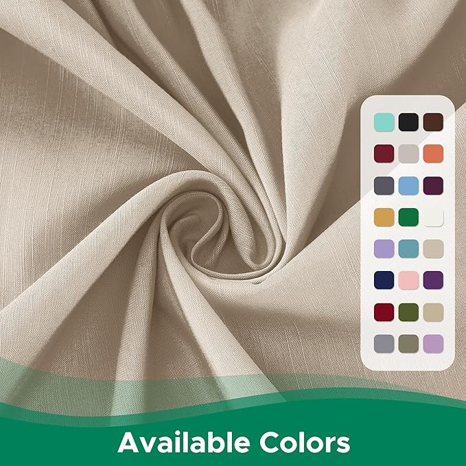 Biscaynebay Wrap Around Bed Skirts for King & Cal King Beds 17" Long Drop, Light Camel Adjustable Elastic Dust Ruffles Easy Fit Wrinkle & Fade Resistant Silky Luxurious Fabric Solid Machine Washable