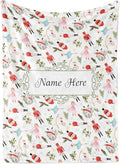Personalized Nutcracker Christmas Blanket - Ships Next Day, Printed in USA - Plush Fleece Sofa Throw, Holiday Home Decor, Soft Christmas Bedding, Customizable Ballet Themed (Fleece 30x40)