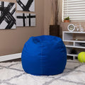 EMMA + OLIVER Small Solid Royal Blue Bean Bag Chair for Kids and Teens