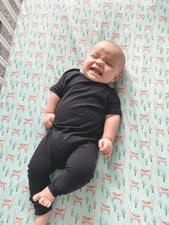 Premium Fitted Knit Crib Sheet/Toddler Sheet Cusco by Copper Pearl