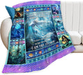 Mermaid Blanket for Girls Blue Ocean Throw Blankets Soft Cozy Warm Fuzzy Fleece Marine Life Shells Bedding Flannel Throws Stuffed Animal Gifts for Mermaid Lovers Kids Men Women Bedroom Decor 80"x60"