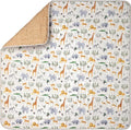 Muslin Quilt Blanket – Soft & Breathable Tanboocel Baby Blanket for Crib or Toddler Nap – Eco-Friendly, Lightweight & Durable 4-Layer Muslin Quilt for Infants and Kids - Safari Jungle