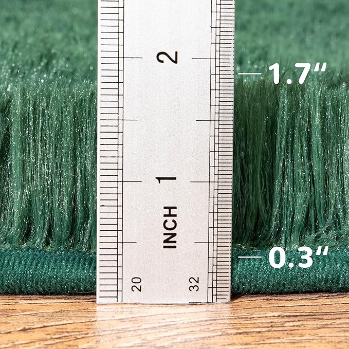 Fluffy Throw Fade Resistant 3x5 Feet, Jasper Small Throw for Boys Room, Plush Furry Bedside Rug for Bedroom
