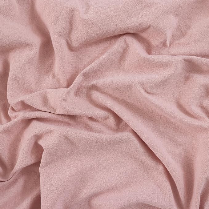 Dreamology 24x38 Mini Crib Sheets, 100% Cotton Crib Sheets for Boys,Girls,Crib Mattress Sheets,Pack and Play Sheets, Mini Crib Sheet Fitted | Rose,Dusty Pink