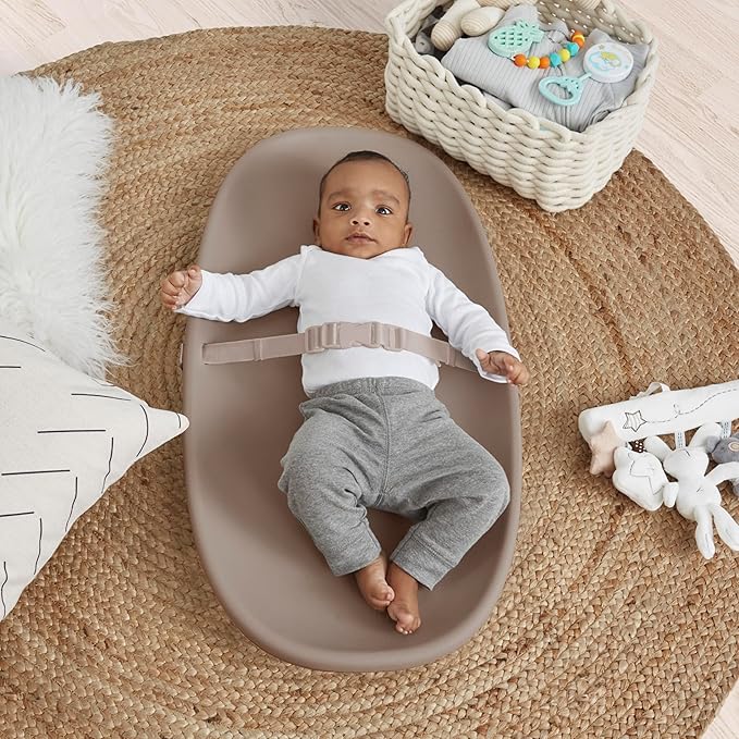 évolur Eva Baby Changing Pad, Soft, Lightweight and Portable Changing Pad, Fits All Changing Table, Waterproof Firm Padding - Oat