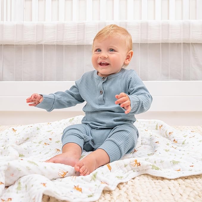 aden + anais™ Essentials Cotton Muslin Blanket Disney + Friends-Bambi Forest