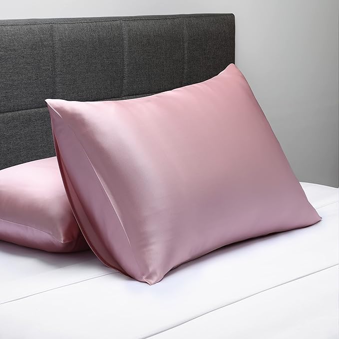 Fishers Finery 25mm 100% Pure Mulberry Silk Pillowcase (English Rose King)