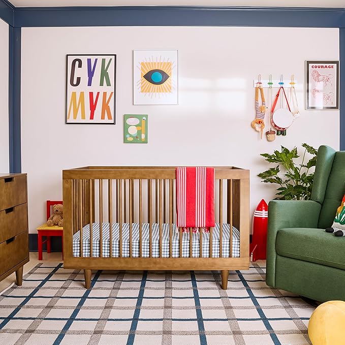 DaVinci Marley 3-in-1 Convertible Crib in Walnut, Greenguard Gold and FSC® Certified
