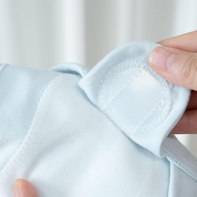 GLLQUEN BABY Girl Swaddles 0-3 Months - 3 Pack Baby Swaddles Sack for Newborn, Infant Sleep Sack, Easy Swaddling Wrap, Tranquil Blue, Nursery Swaddle Blankets Essentials