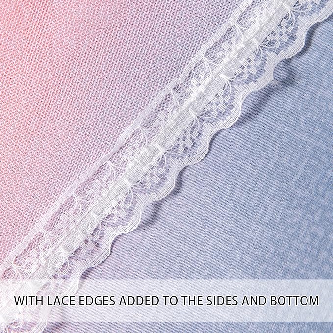 XiDi Girls Curtains for Bedroom 96 Inches Long 2 Panels Grey Pink Purple Rainbow Blackout Curtains for Little Girl Kids Room Decor Living Room, Princess Unicorn Wall Decals Drapes 52x96