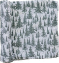 Mebie Baby Forest Muslin Swaddle, Modern and Neutral Blanket for Baby Girl or Boy, 0-3 Month, Comfy Wrap
