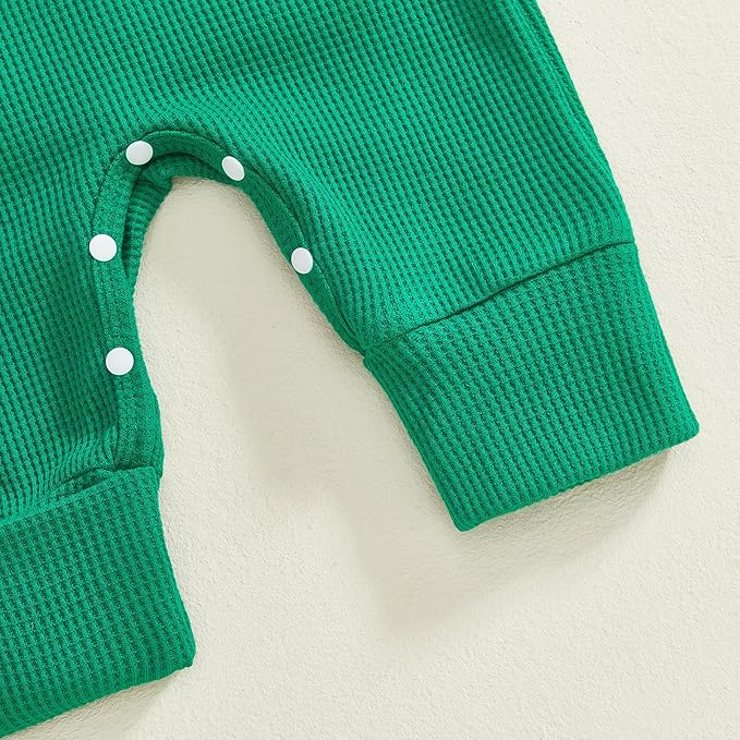 My First First St Patricks Day Baby Girl Outfit Newborn Lucky Clover Jumpsuit Romper Cute Infant Spring Clothes