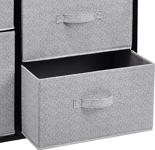 Amazon Basics Closet Organizer Drawers with 5-Fabric Storage Units, Black